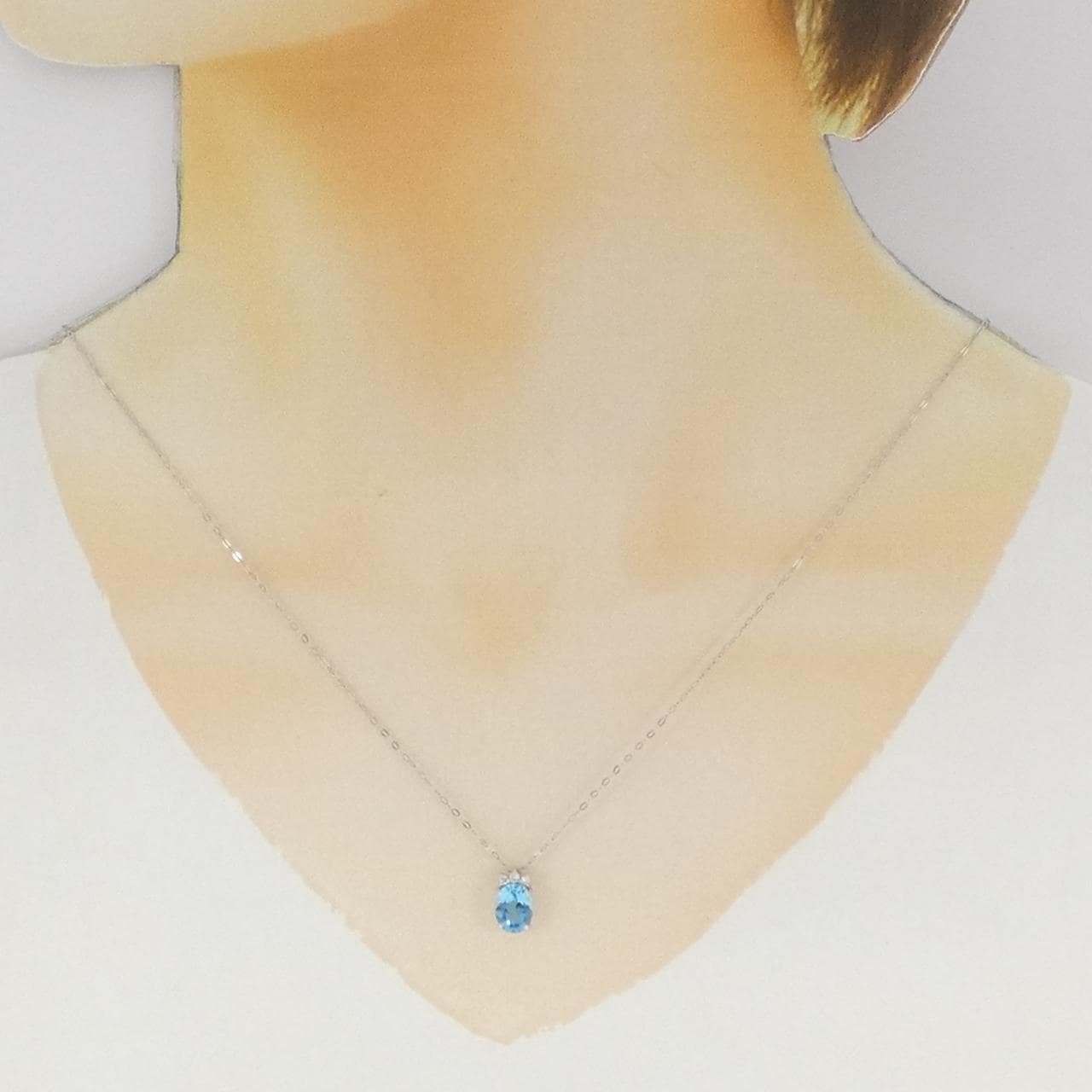 ジーエスティービー ブルートパーズ ネックレス 1.00CT