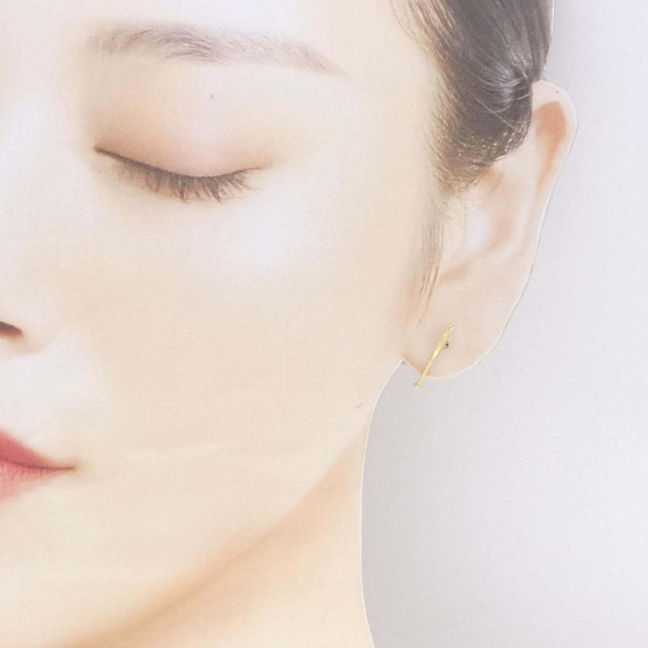 K18YG ベイスボールバット ピアス 片耳