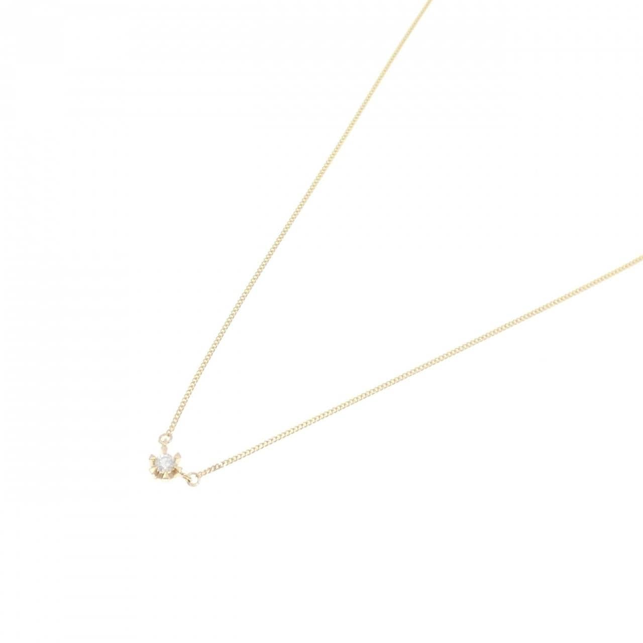 K18YG ダイヤモンド ネックレス 0.10CT