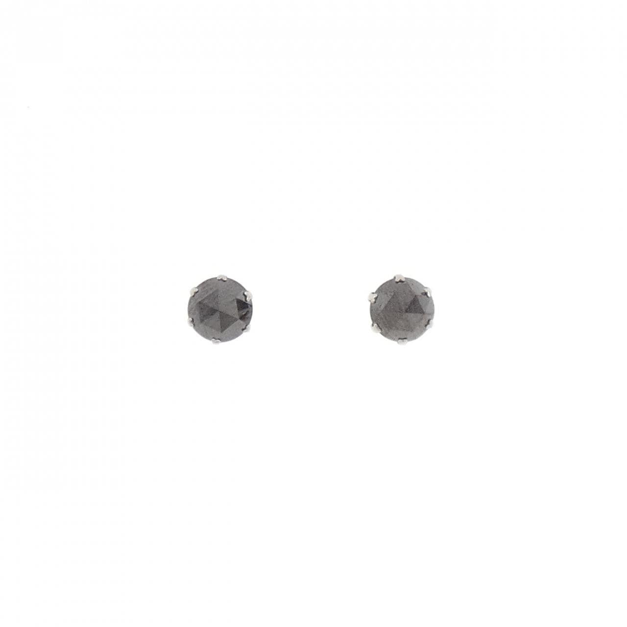 PT900 ソリティア ダイヤモンド ピアス 1.0CT
