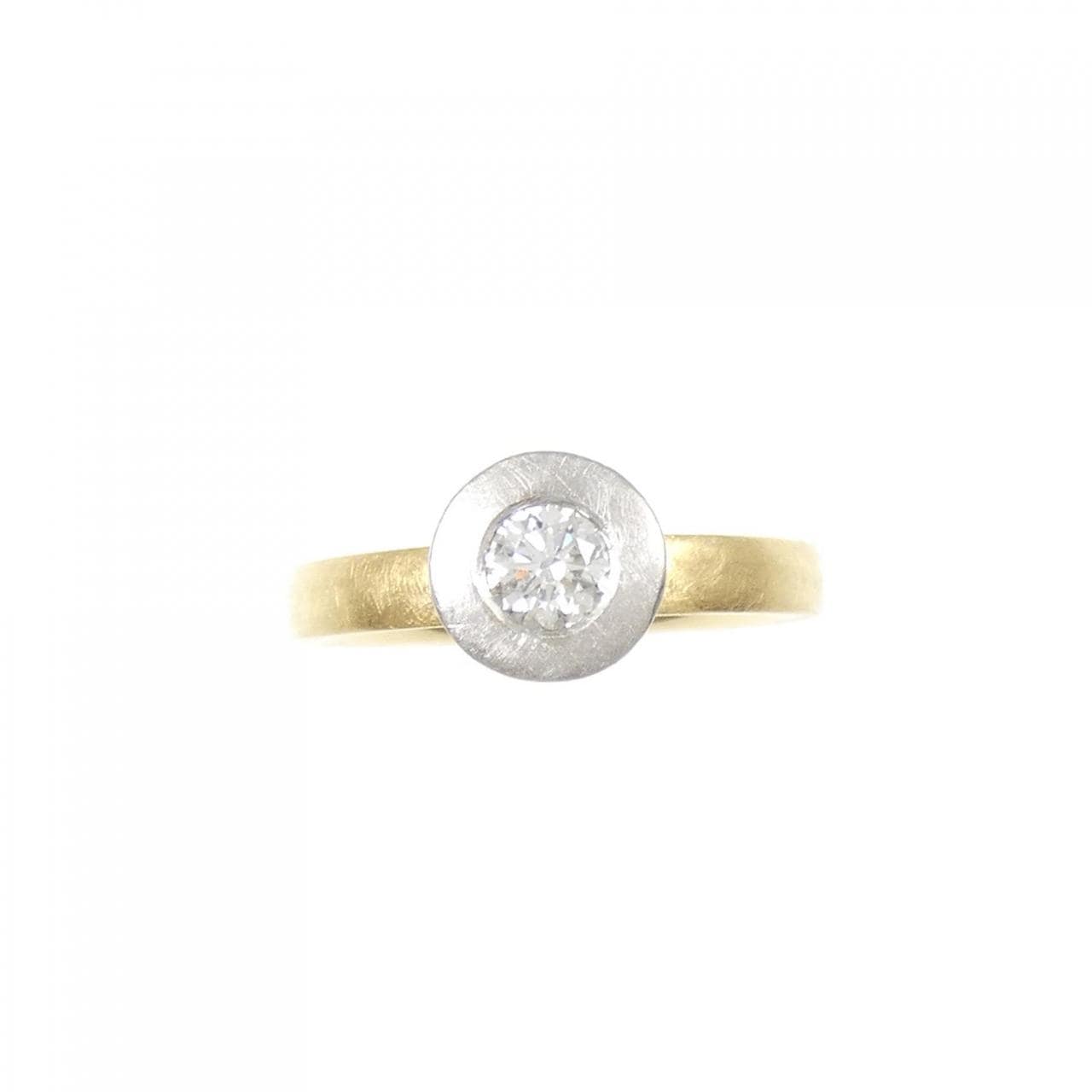 K18YG/PT900 ダイヤモンド リング 0.297CT