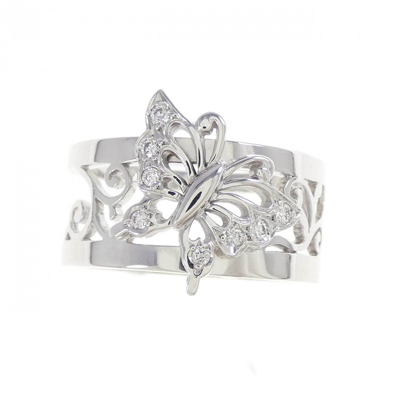 ミキモト バタフライ ダイヤモンド リング 0.07CT