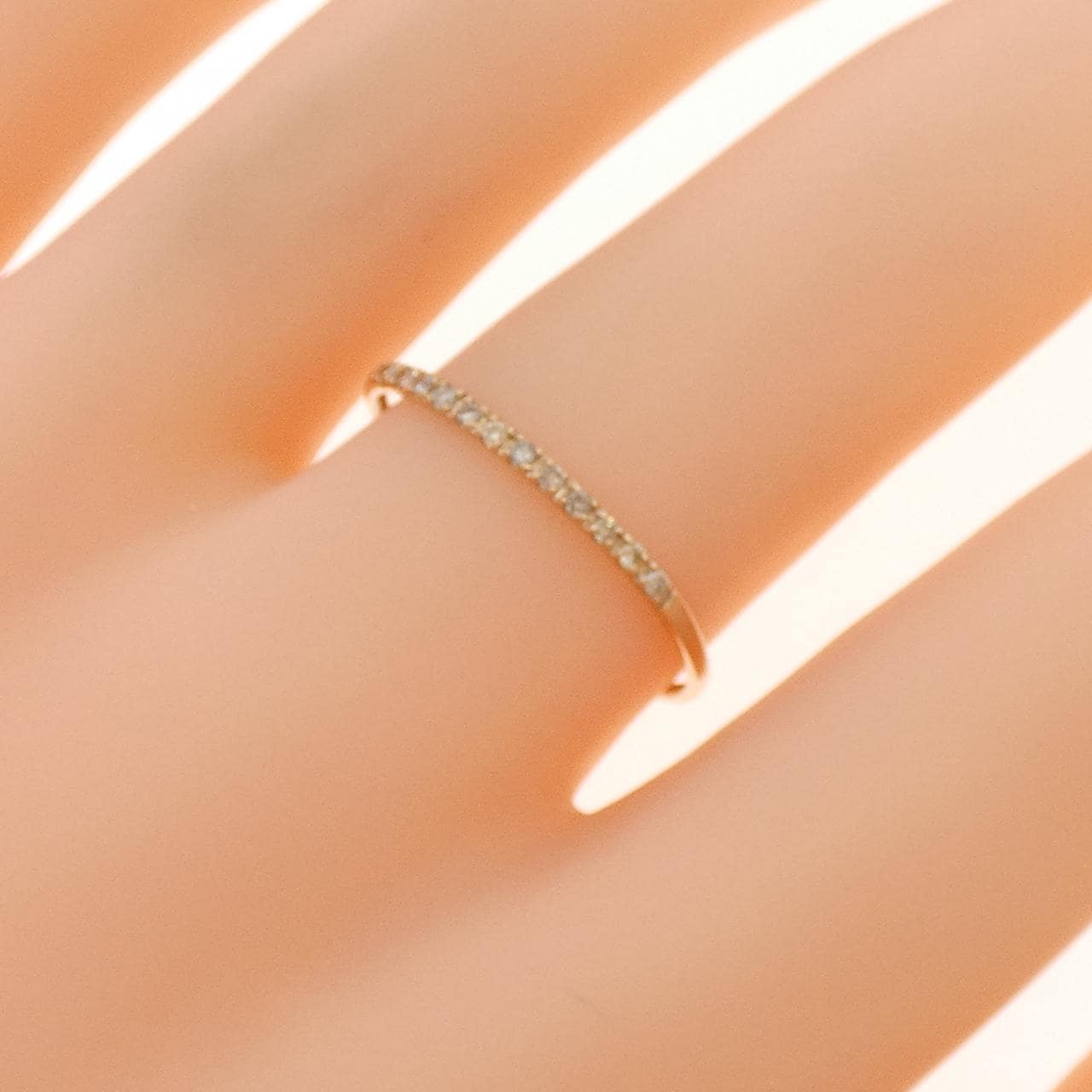 K18PG ダイヤモンド リング 0.08CT