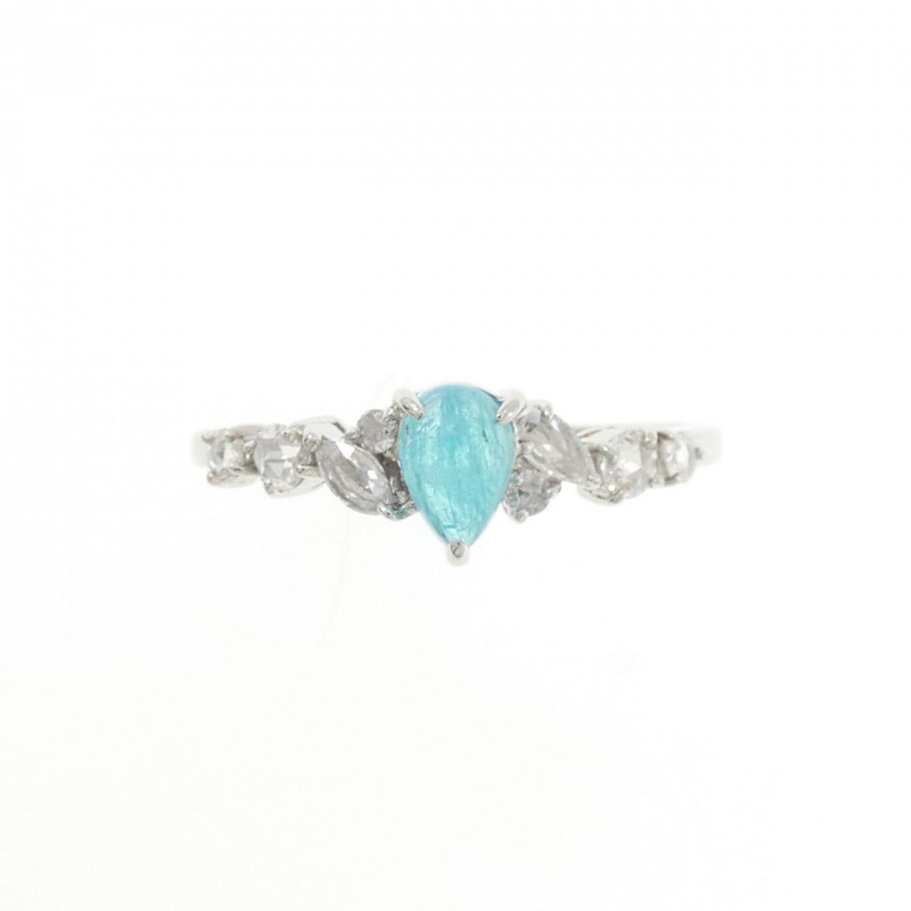 【新品】PT900 パライバトルマリン リング 0.288CT ブラジル産