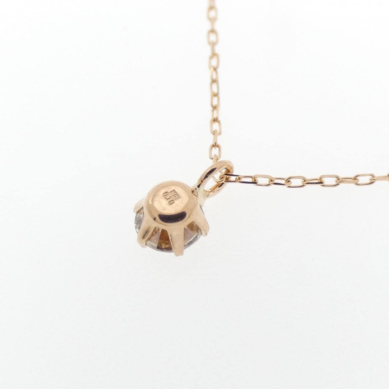 K18PG ダイヤモンド ネックレス 0.10CT