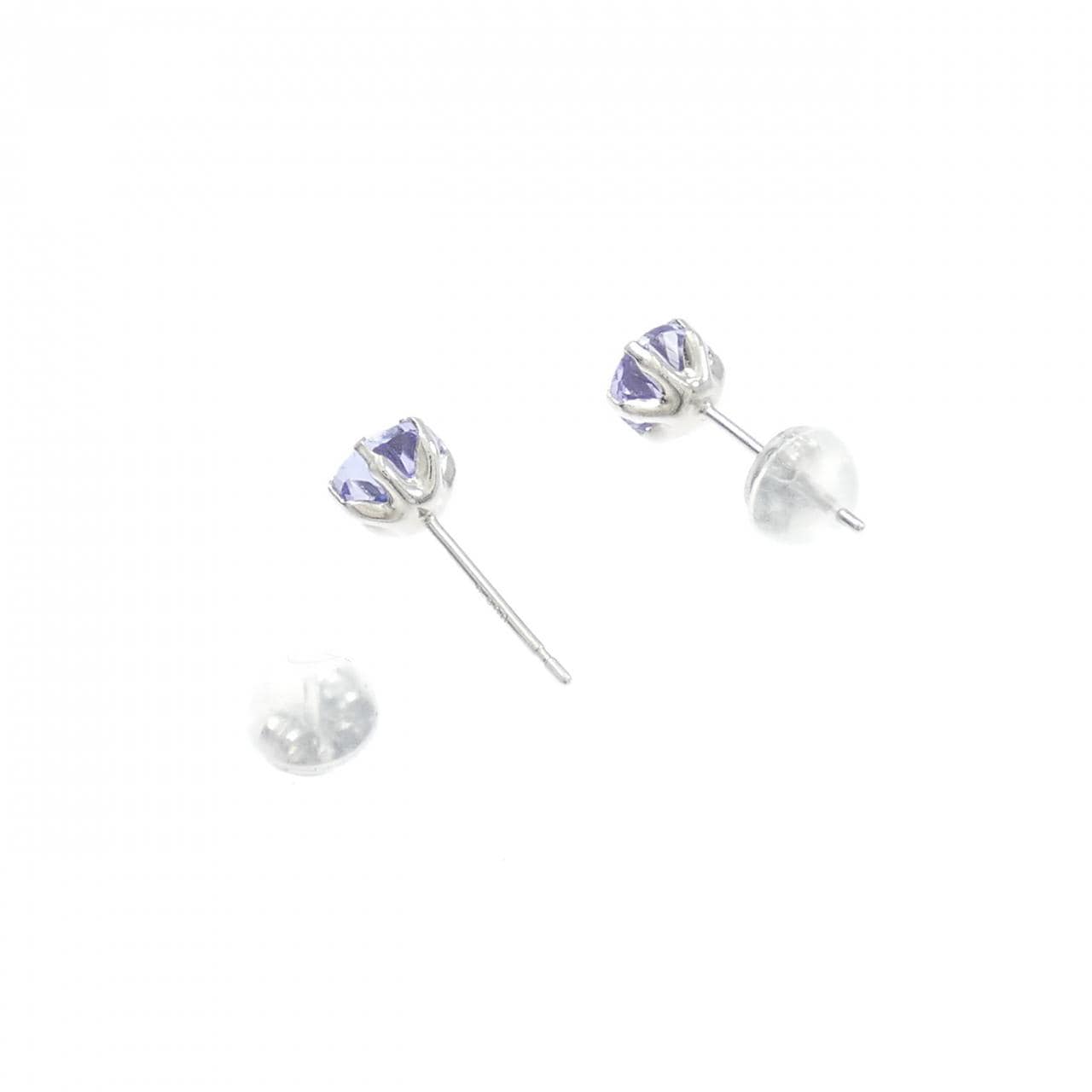 PT900 タンザナイト ピアス 1.00CT