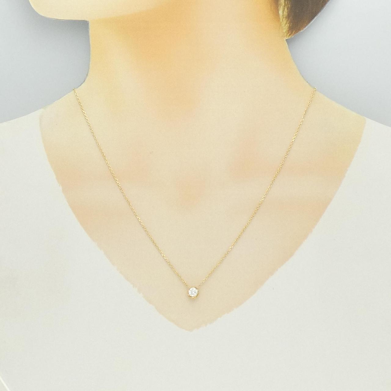 K18YG ダイヤモンド ネックレス 0.30CT D SI2 EXT