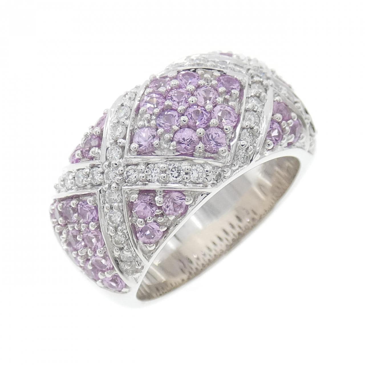 K18WG サファイヤ リング 1.48CT