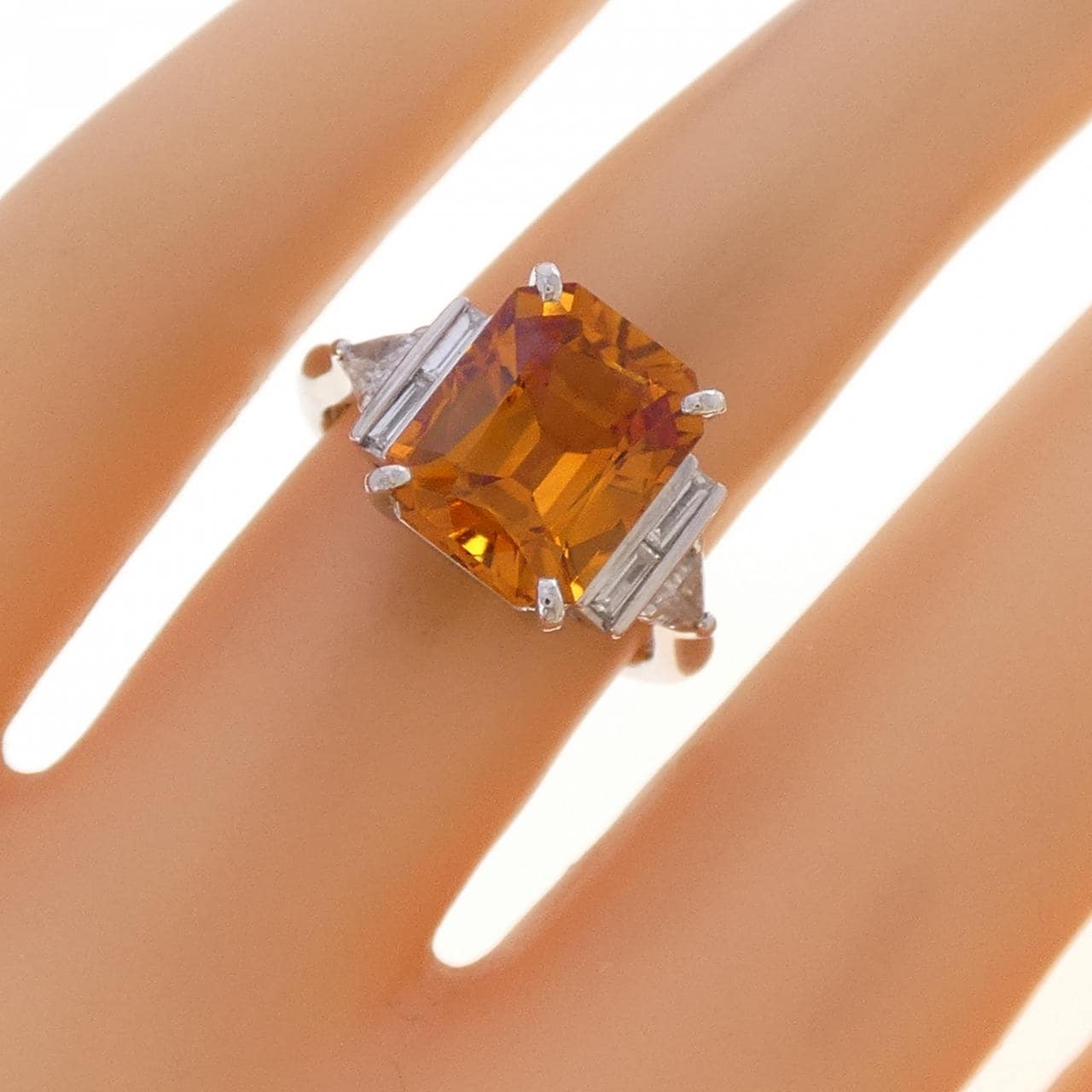 PT900 サファイヤ リング 5.29CT