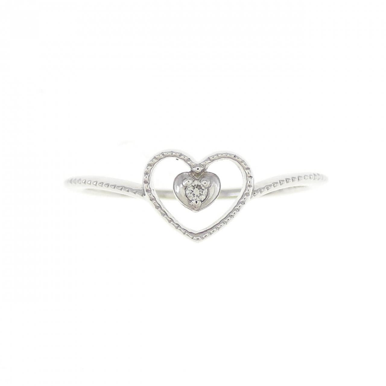 PT Heart Diamond Ring 0.01CT