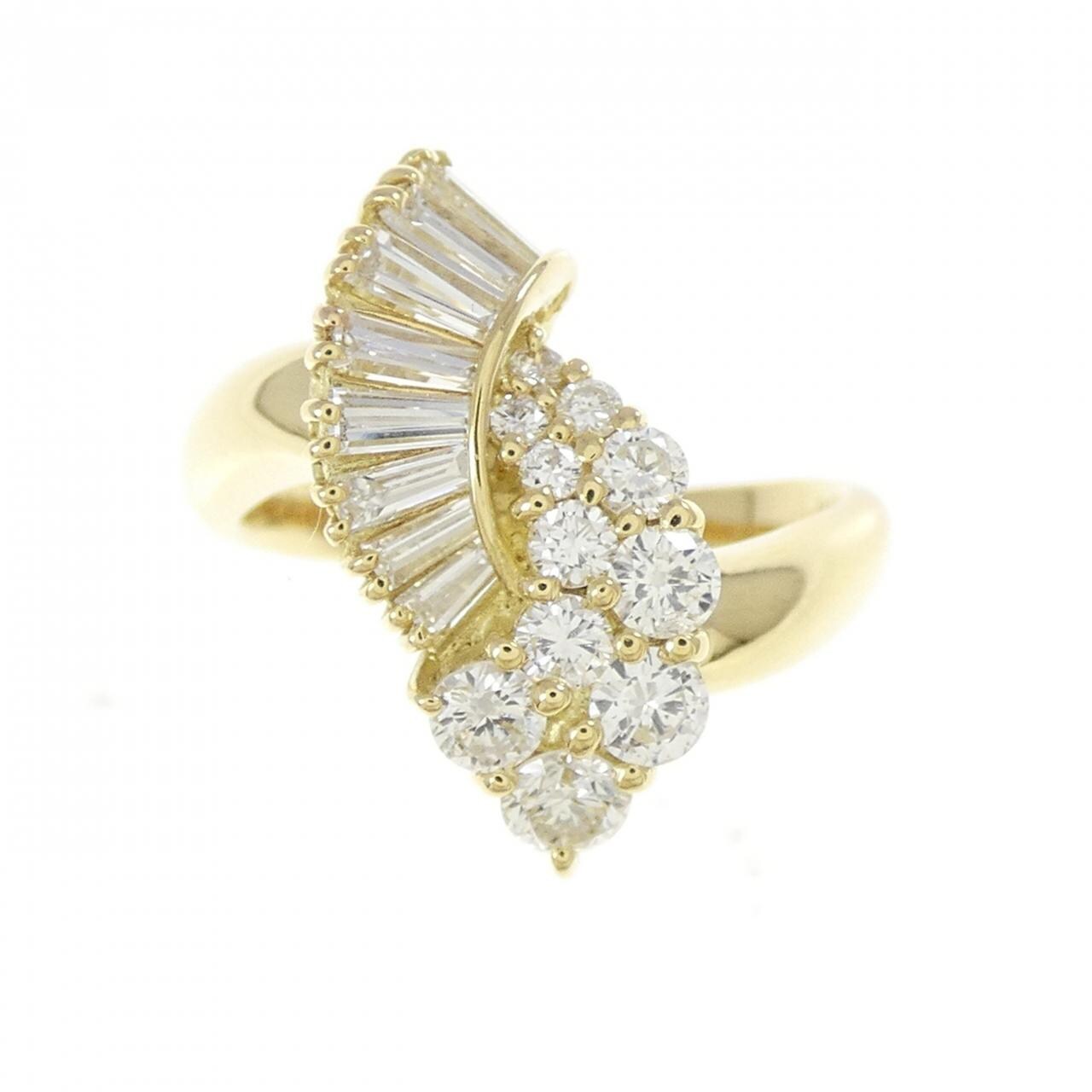 K18YG ダイヤモンド リング 0.85CT