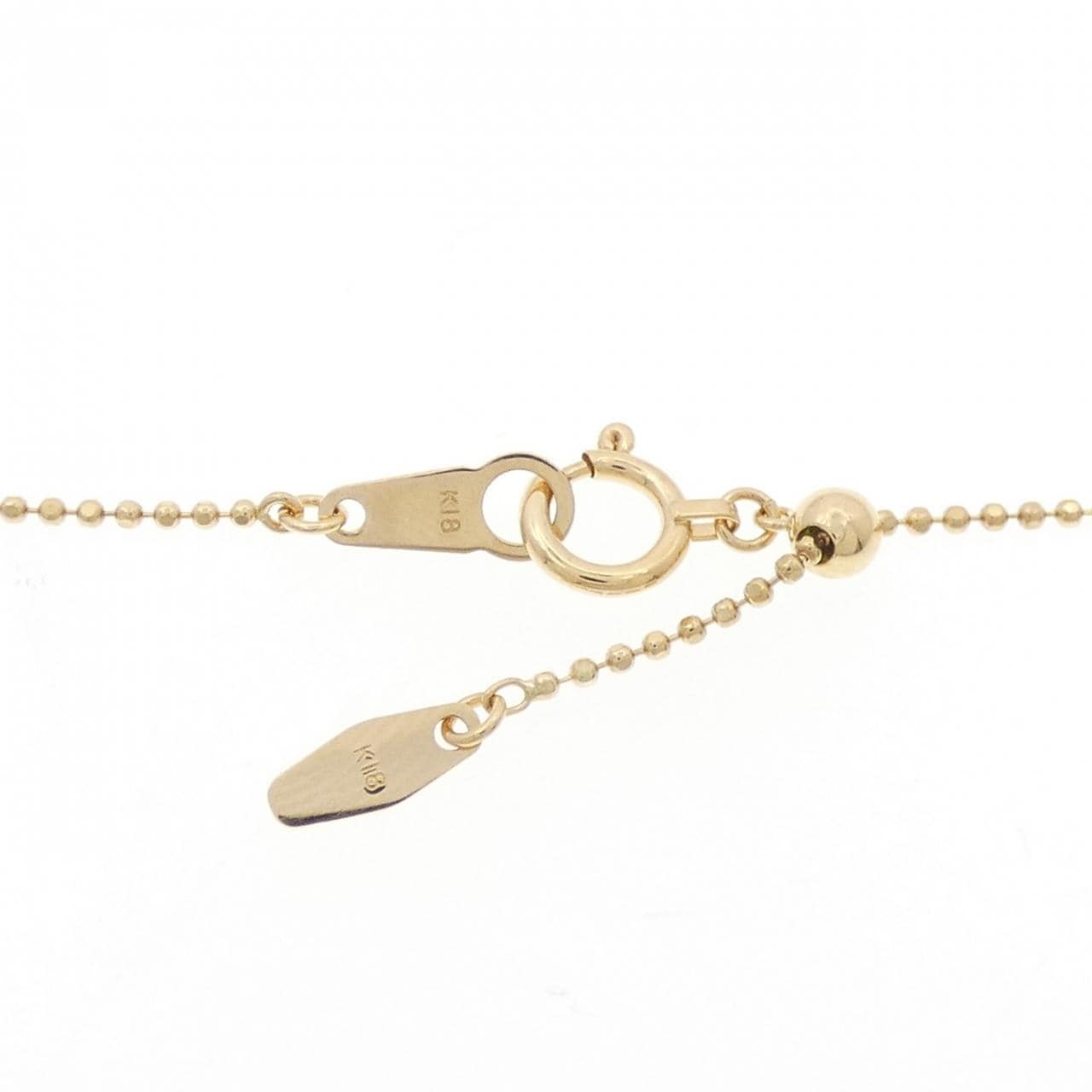 K18YG 白蝶パール ネックレス 13mm