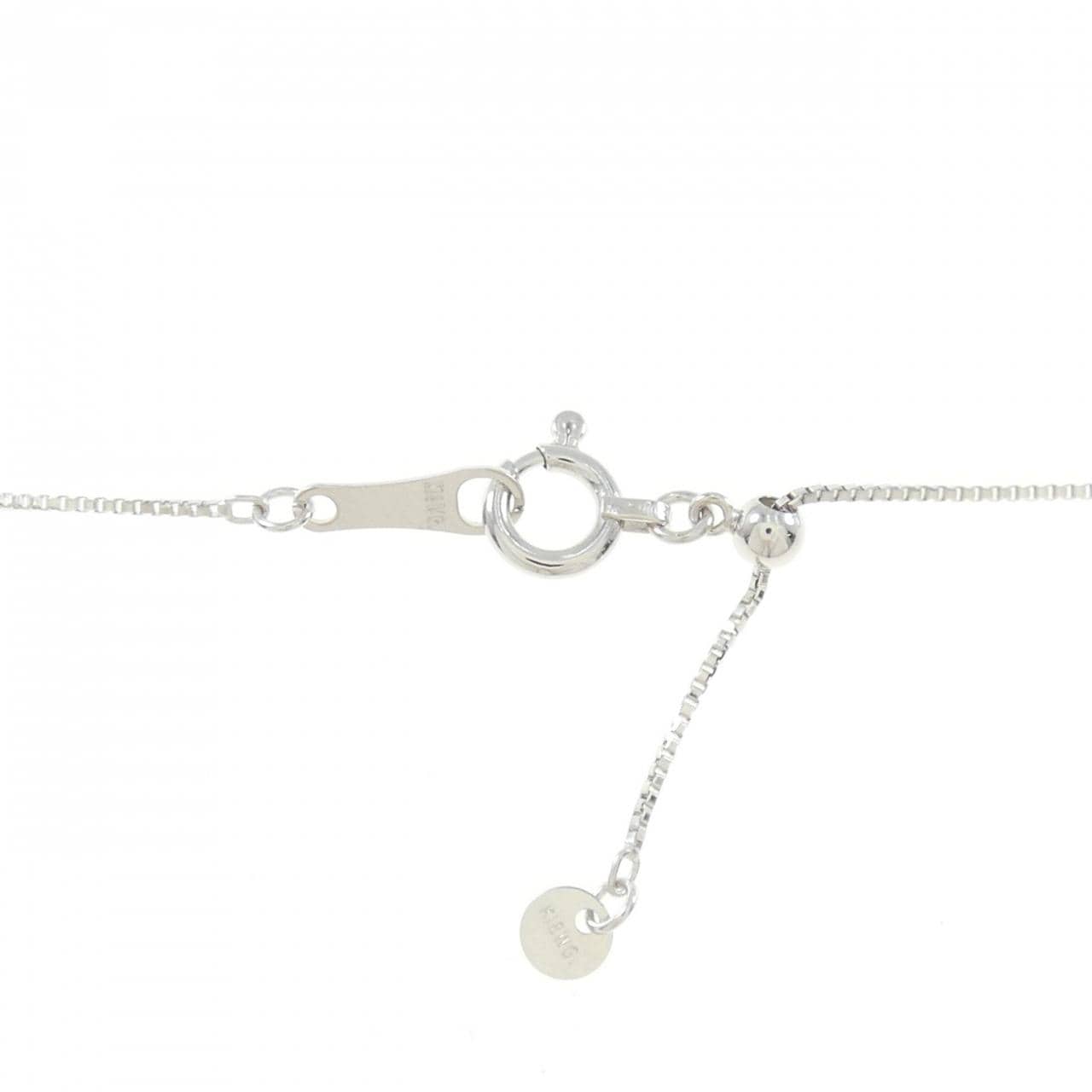 K18WG ダイヤモンド ネックレス 1.00CT