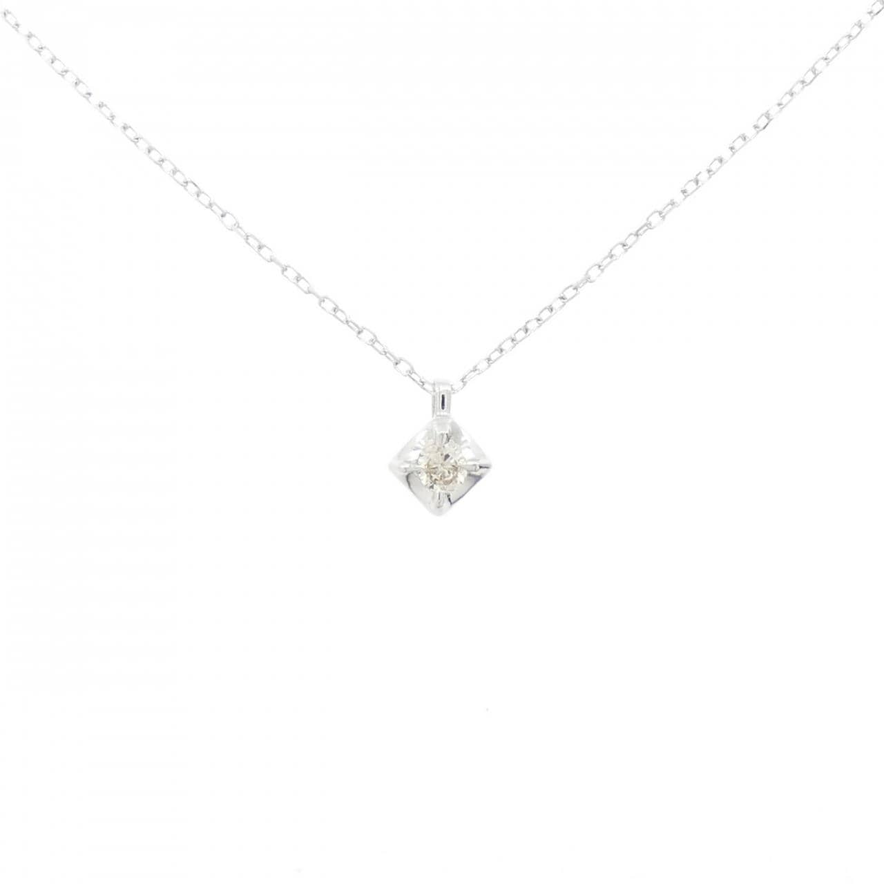 K10WG ダイヤモンド ネックレス 0.08CT