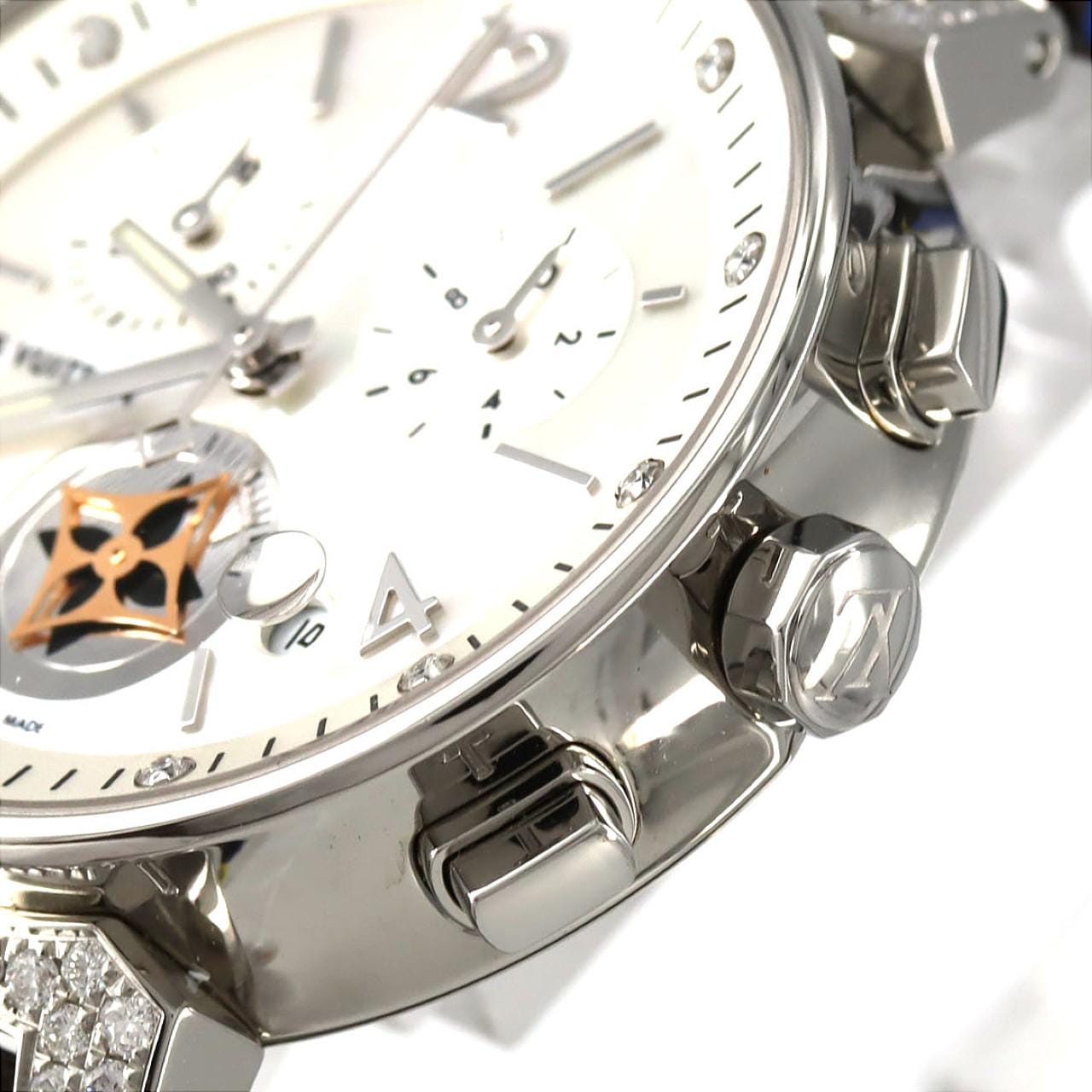 ルイヴィトン タンブールムーンスタークロノ･12P･ラグD Q8H00 SS クォーツ