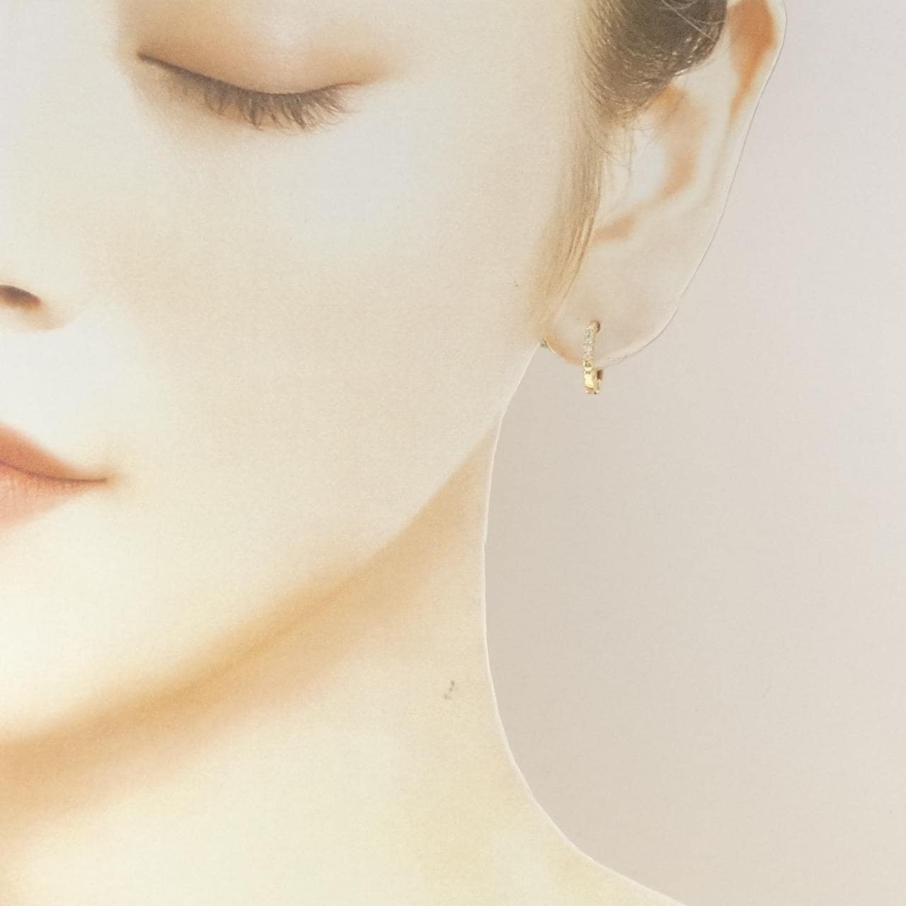 K18YG ダイヤモンド ピアス 0.10CT