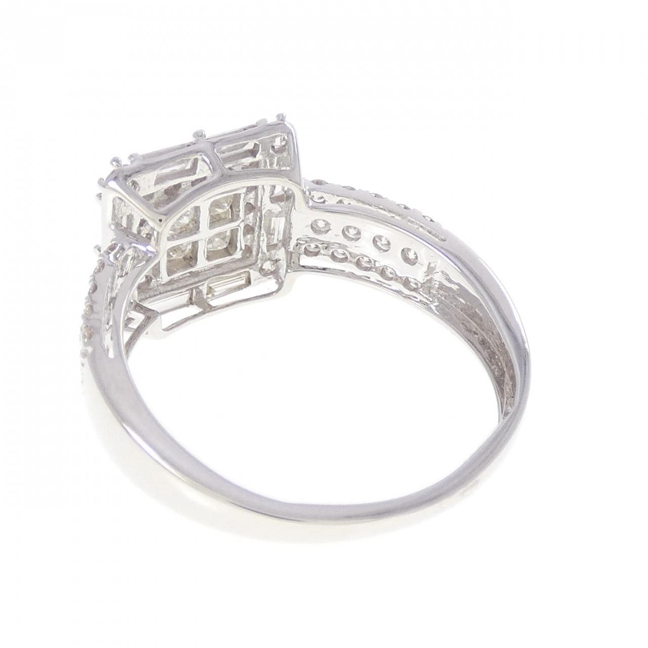 K18WG ダイヤモンド リング 1.00CT