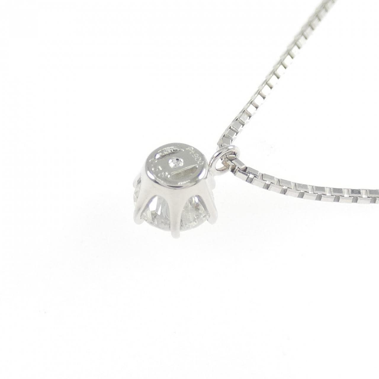 PT900 ソリティア ダイヤモンド ネックレス 0.38CT