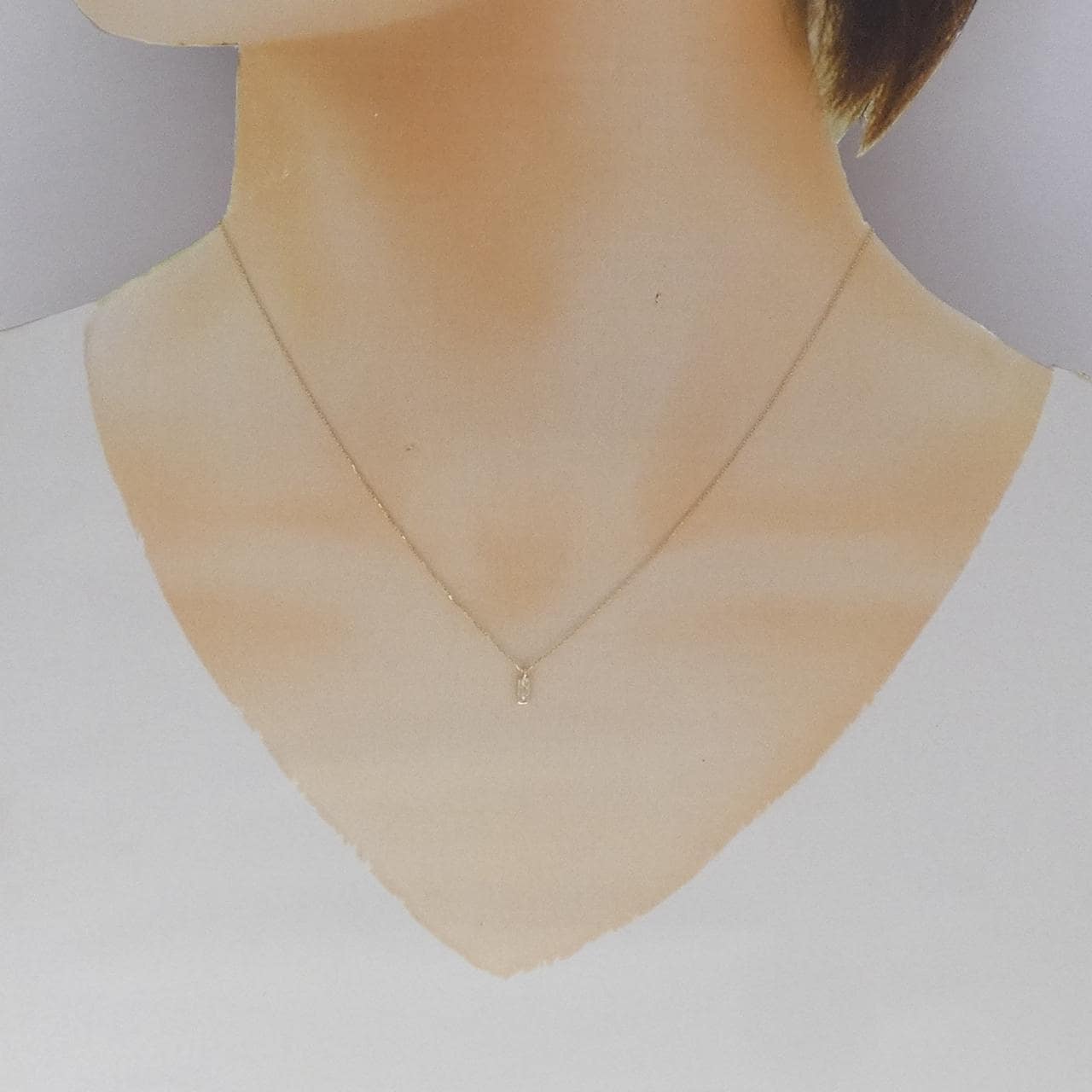 K10YG ダイヤモンド ネックレス 0.01CT