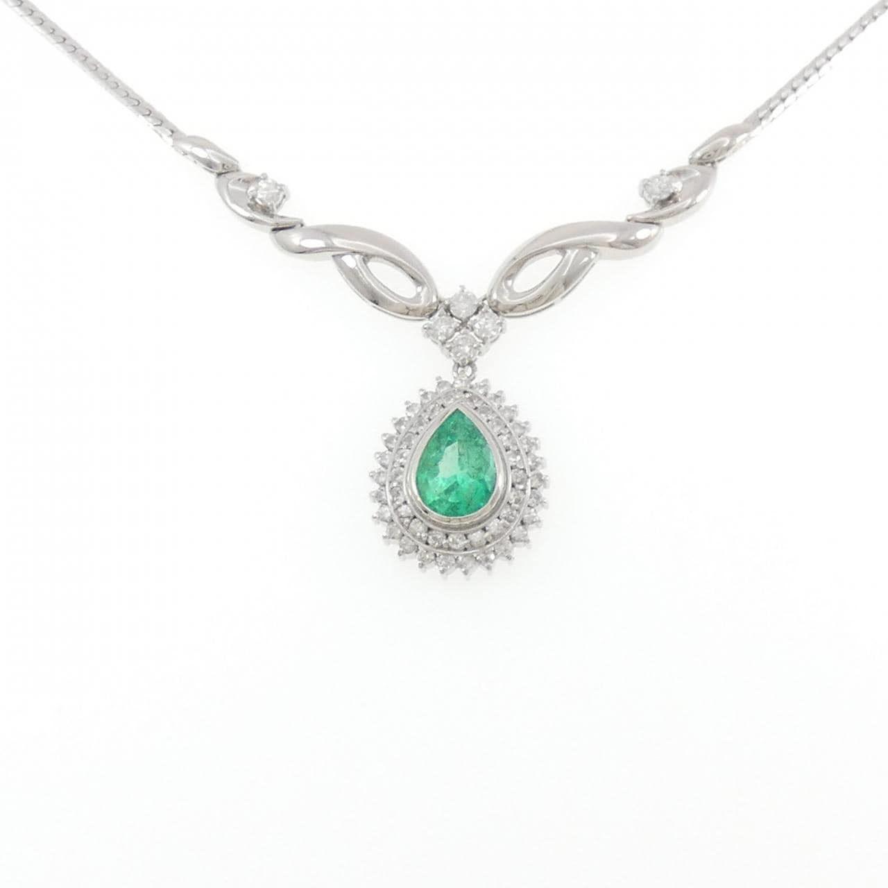 PT850 エメラルド ネックレス 2.57CT