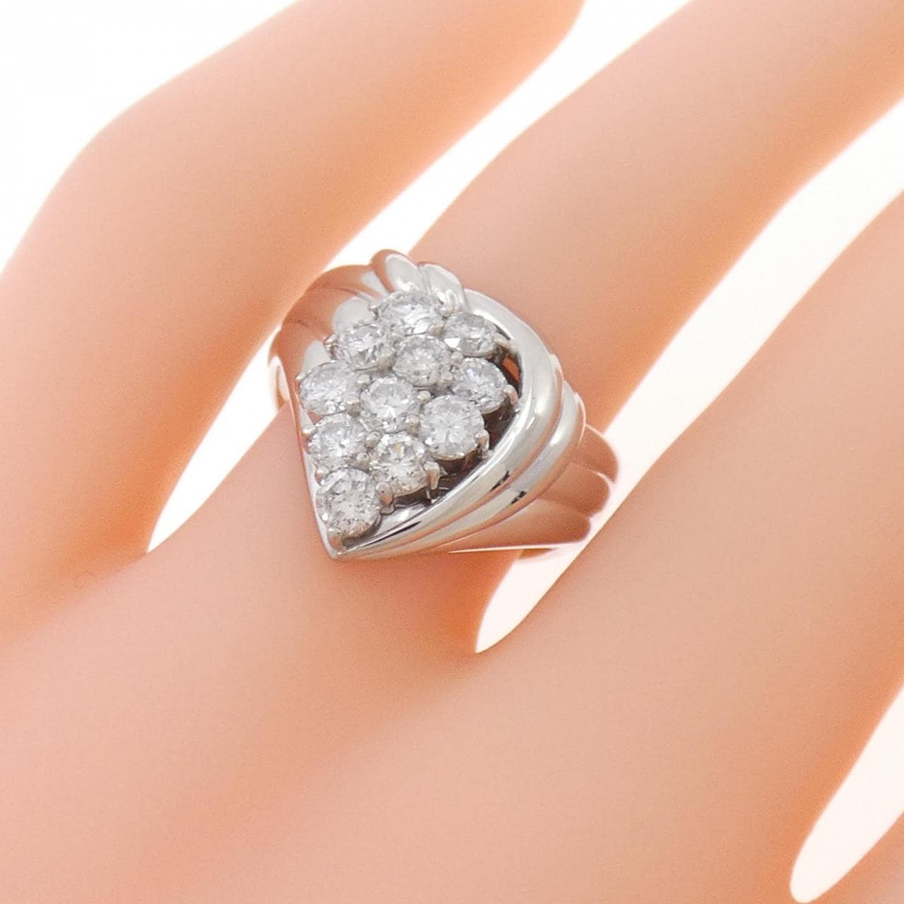 PT900 ダイヤモンド リング 1.07CT