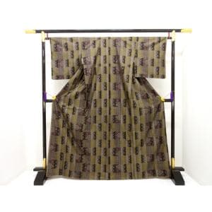 【未使用品】紬　【本場奄美大島紬】証紙付　九マルキ