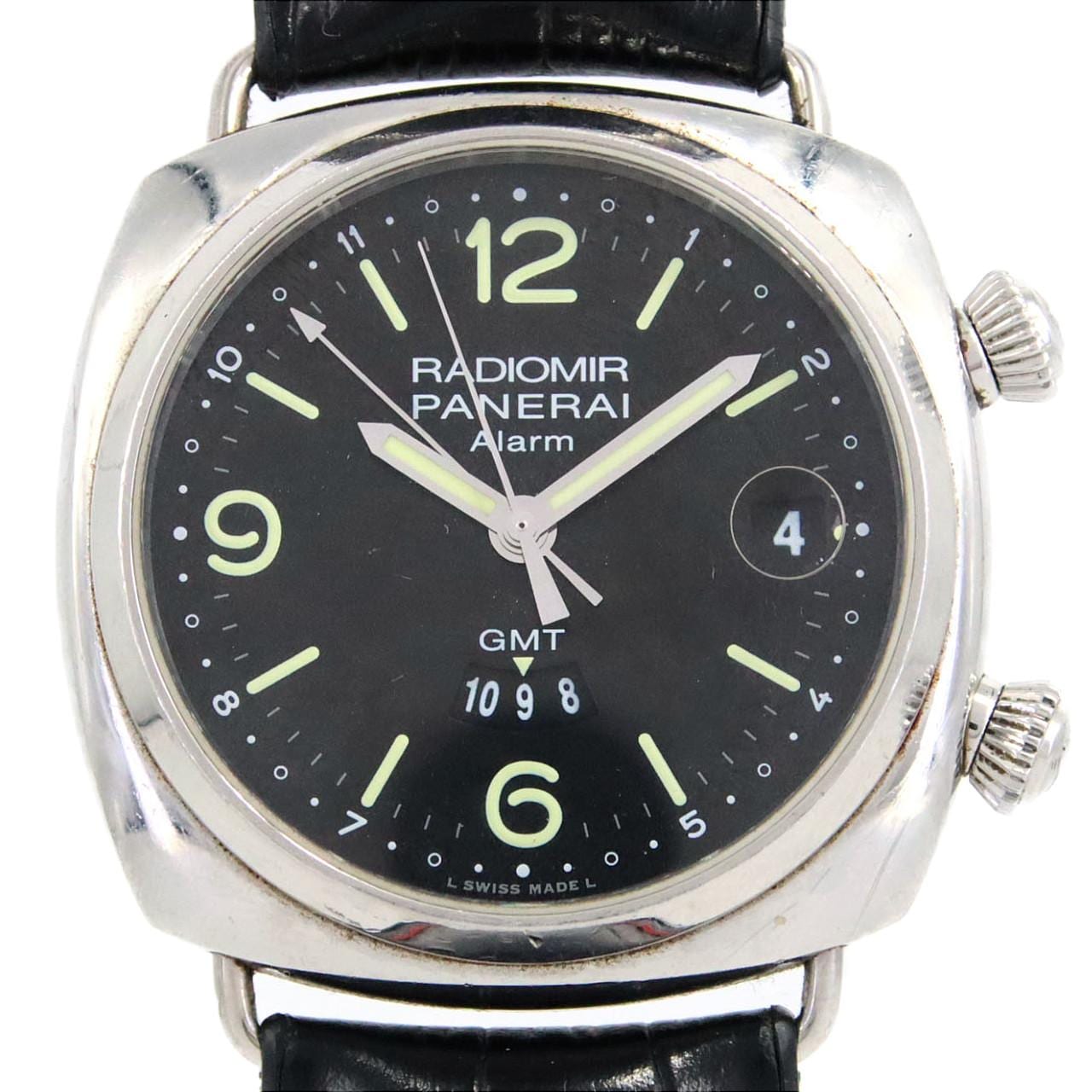 【ノーメンテナンス還元価格】パネライ ラジオミールGMTアラーム PAM00355 SS 自動巻