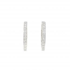 PT900 ダイヤモンド フープ ピアス 0.46CT