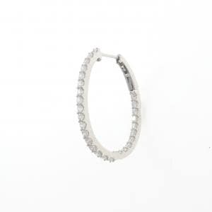 PT900 ダイヤモンド ピアス 0.802CT 片耳