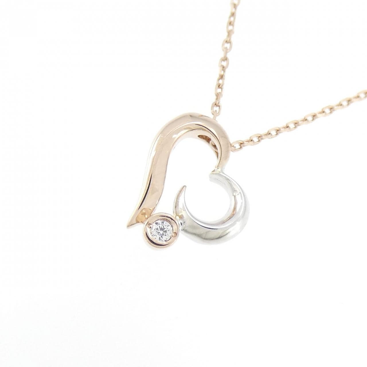 STAR JEWELRY心形鑽石項鍊 0.01 克拉