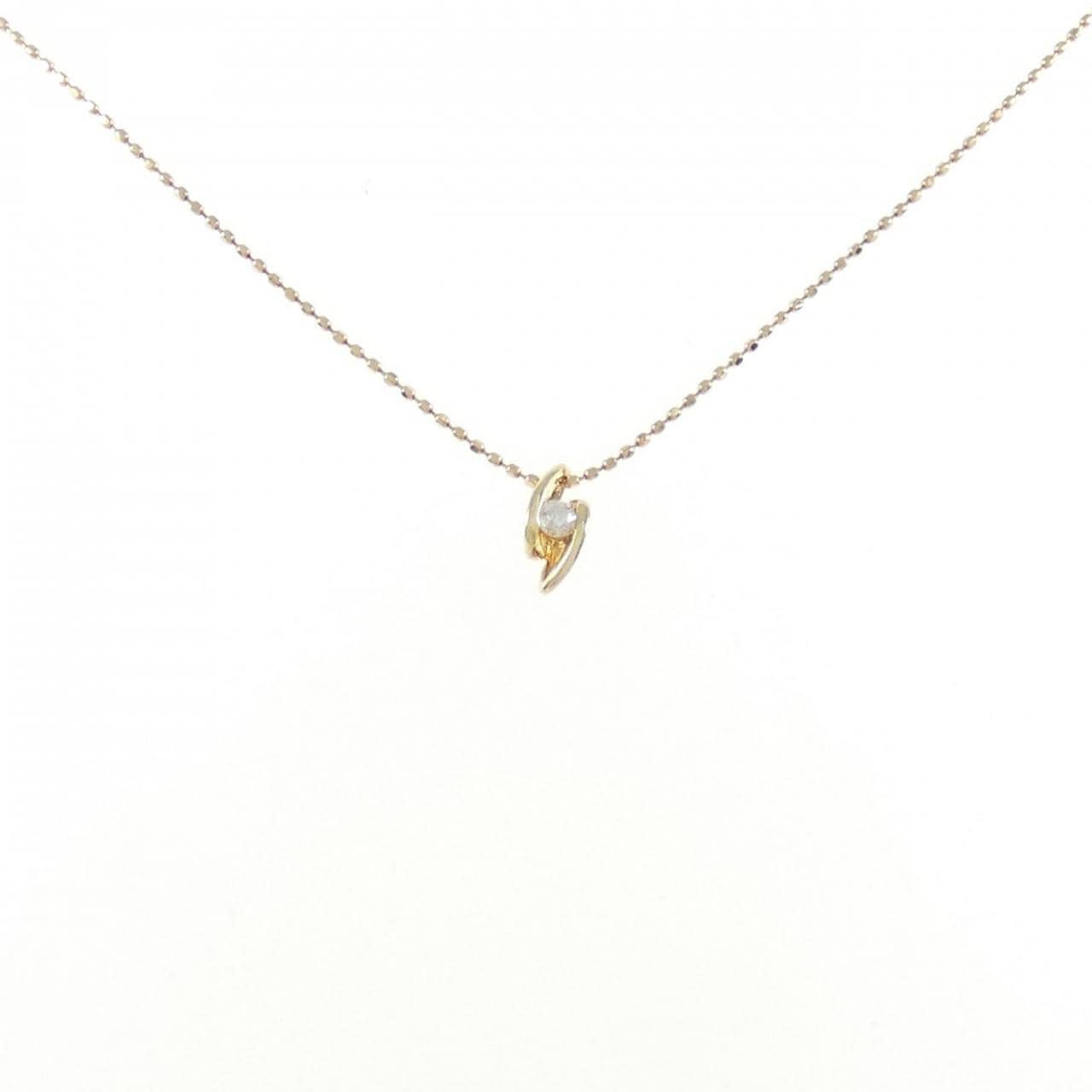 K18YG ダイヤモンド ネックレス 0.06CT