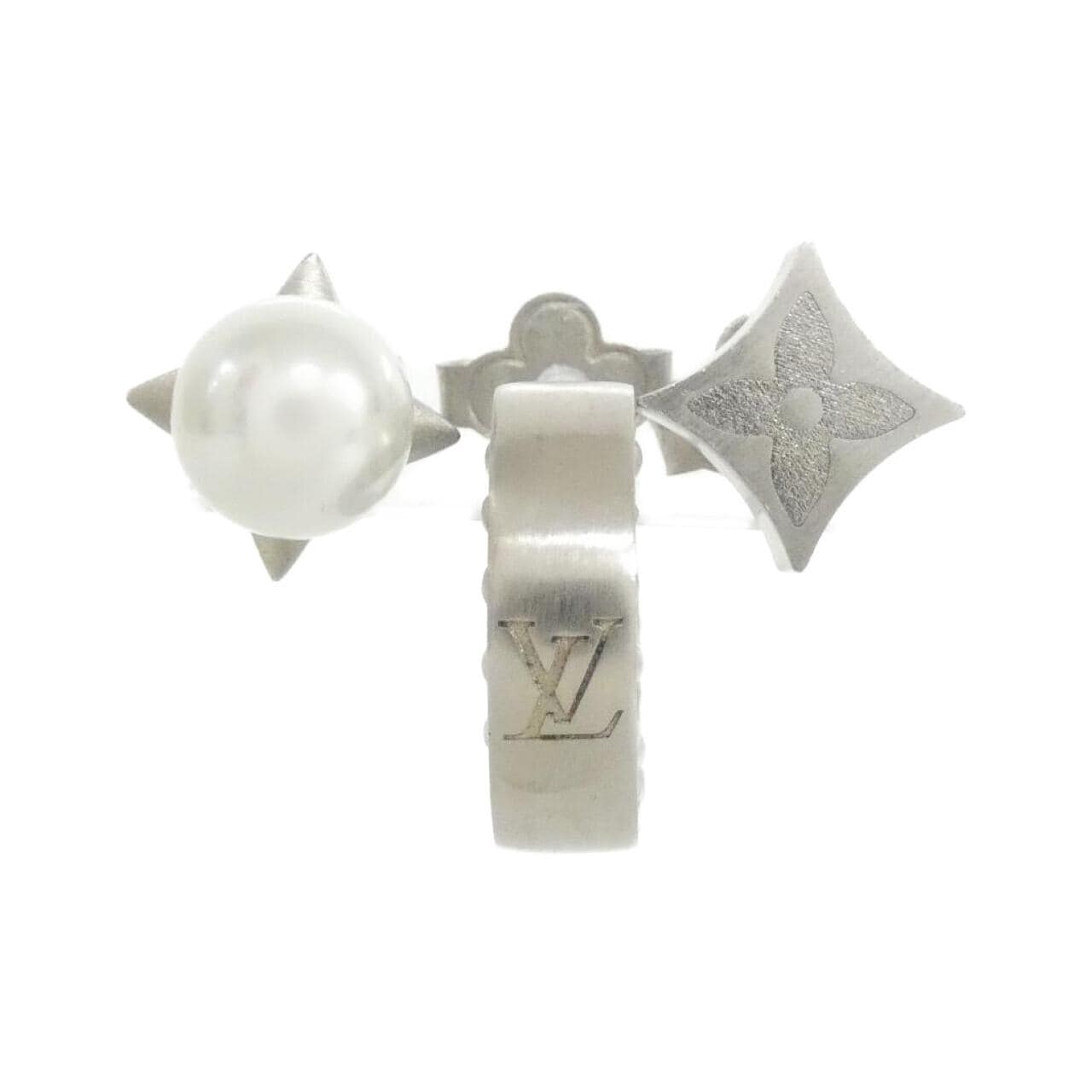 ルイヴィトン ピアス モノグラム パール セット3 M01506 ピアス