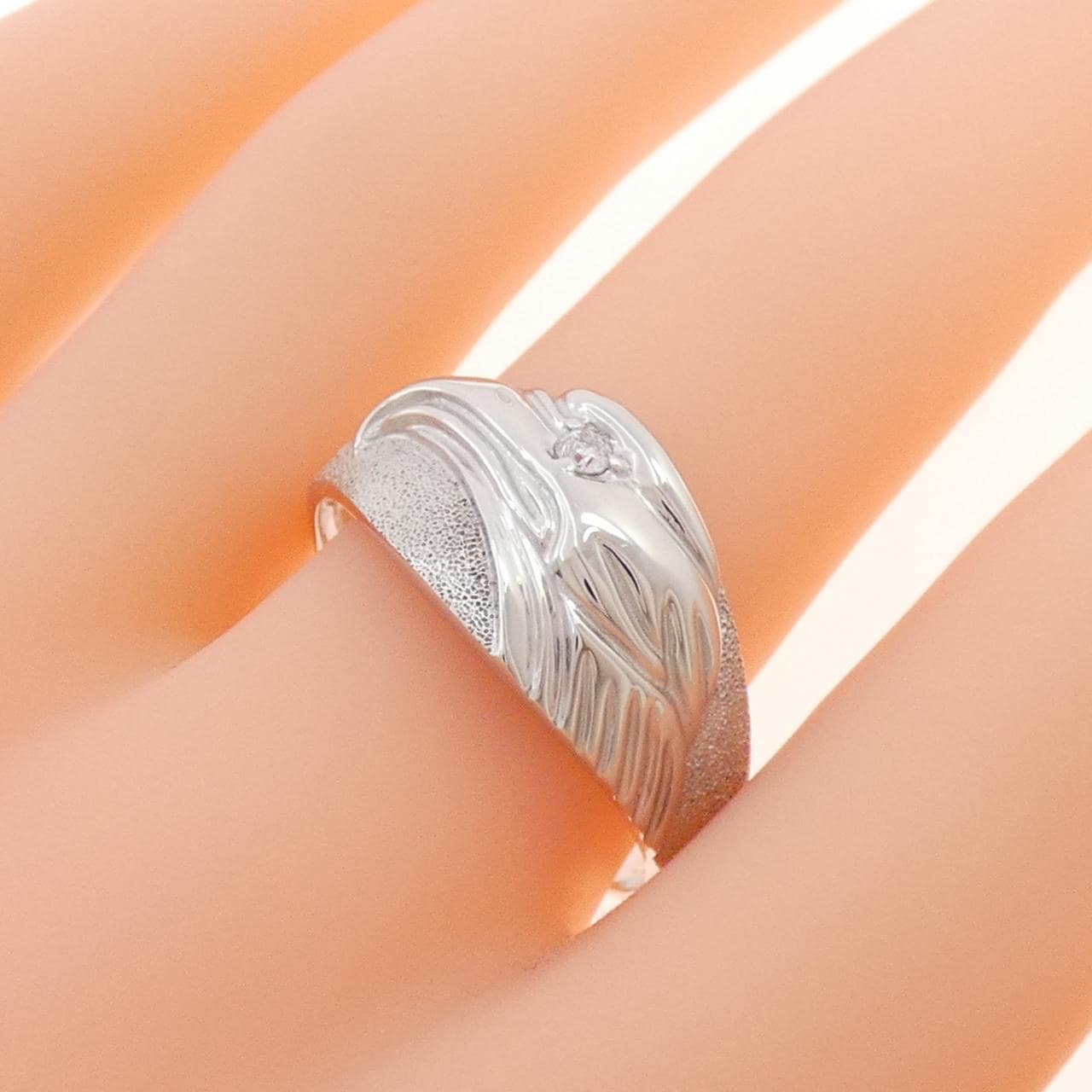 K10WG ダイヤモンド リング 0.05CT