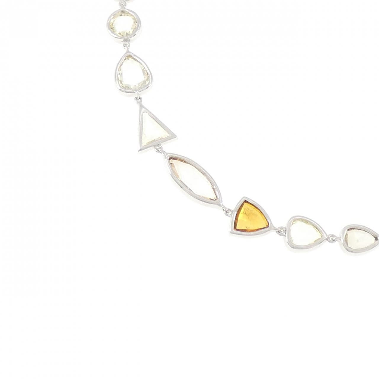 K18WG ダイヤモンド ネックレス 20.38CT