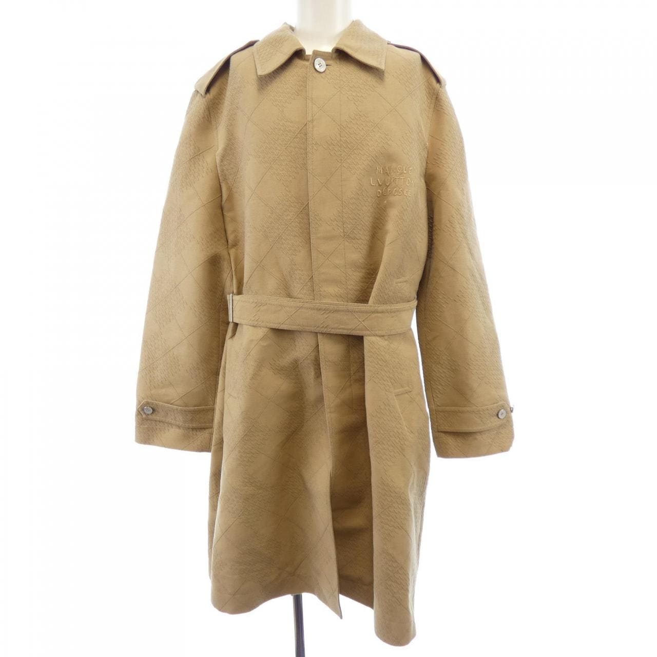 ルイヴィトン LOUIS VUITTON コットンシルクブレンドトレンチ HSK02EQCW トレンチコート