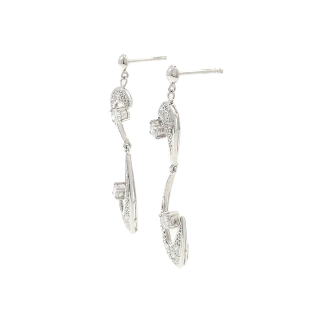 PT900 Diamond Earrings 0.58CT