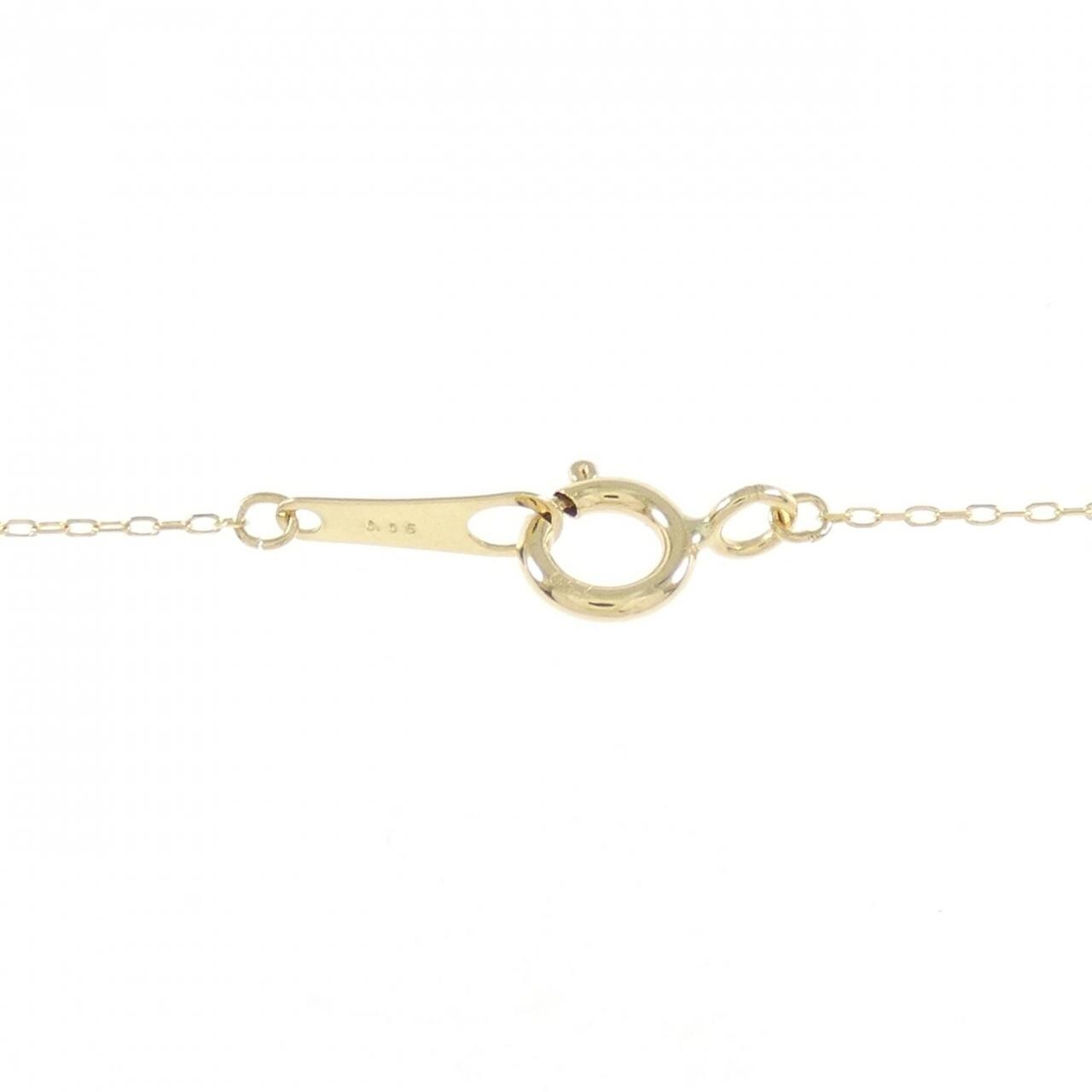 K18YG ホースシュー ダイヤモンド ネックレス 0.05CT