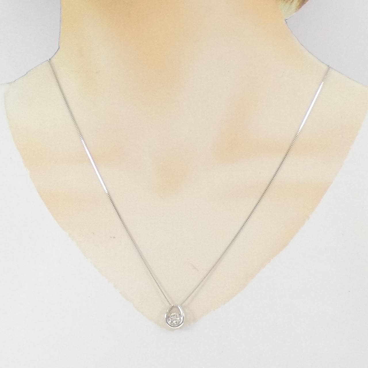 PT900/PT850 ホースシュー ダイヤモンド ネックレス 0.518CT