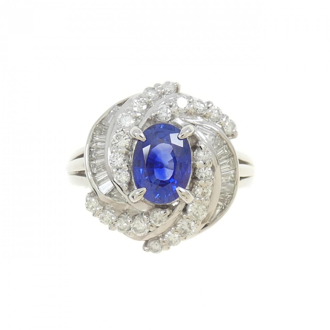 PT900蓝宝石戒指0.95CT