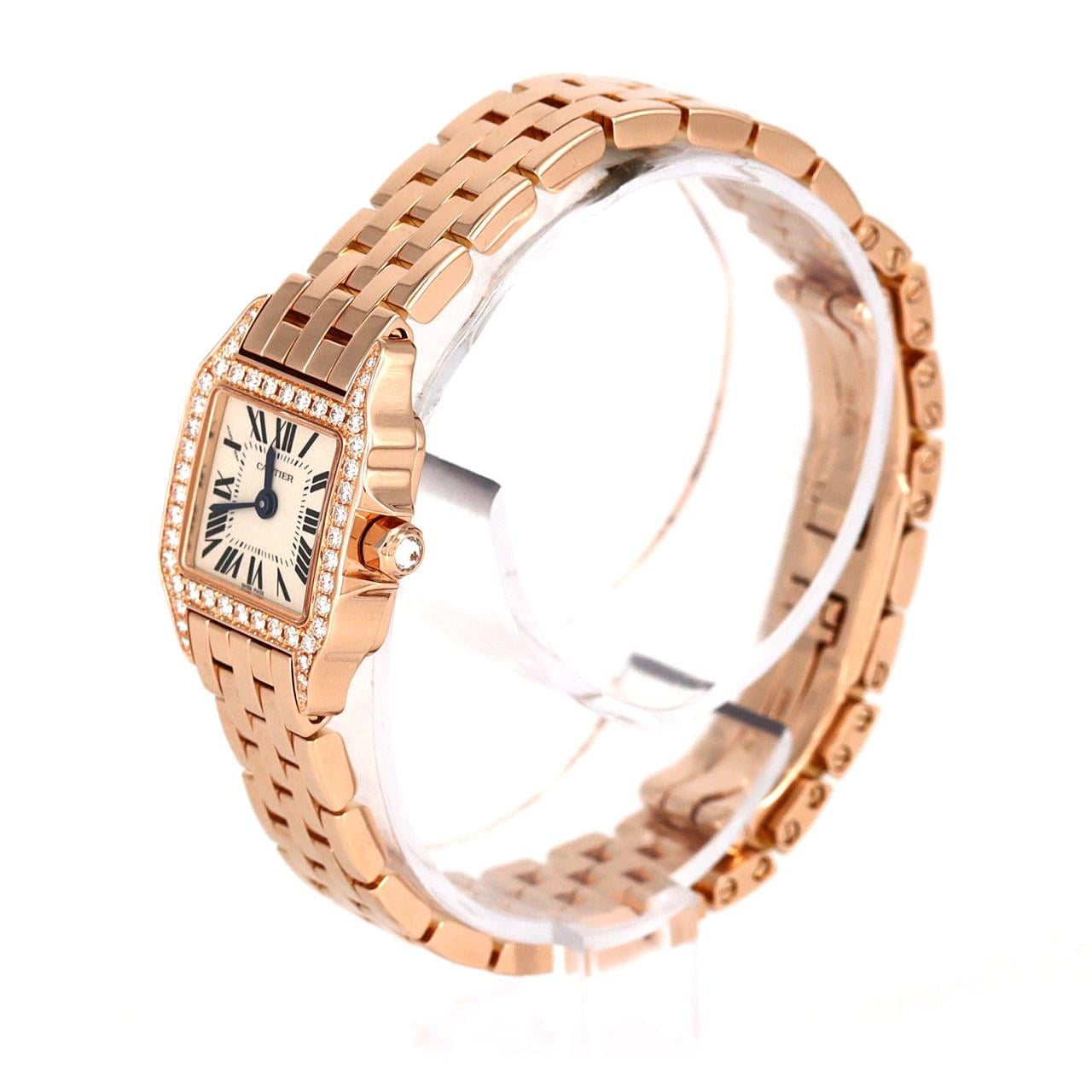 カルティエ ミニサントスドゥモワゼル PG/D WF9011Z8 PG･RG クォーツ