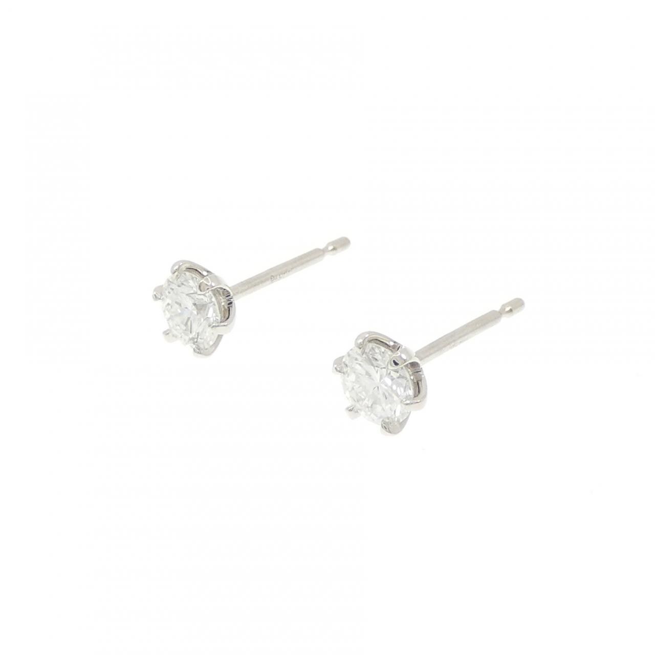 【リメイク】PT900/ST ダイヤモンド ピアス 0.241CT 0.253CT D-E VS1 VG