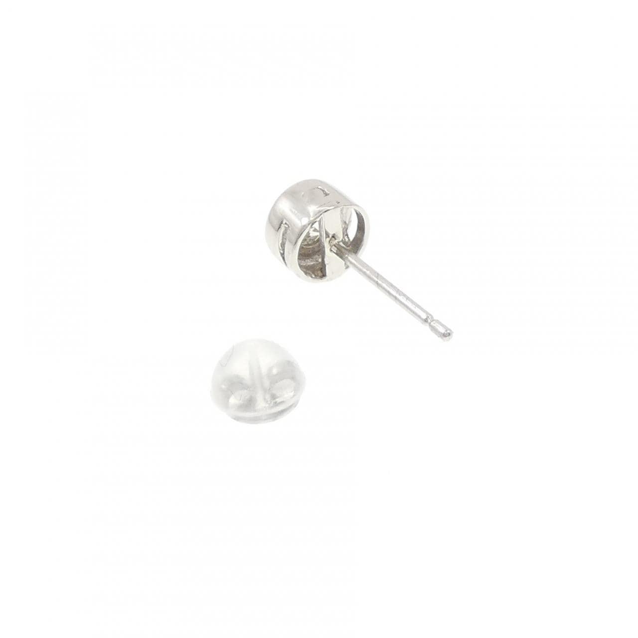 PT900 ダイヤモンド ピアス 0.10CT 片耳