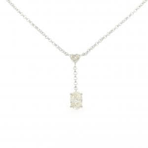 PT900/PT850 ハート ダイヤモンド ネックレス 1.298CT