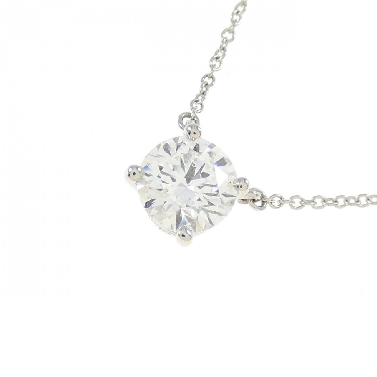 TIFFANY Diamond Necklace 1.11CT G IF 3EXT