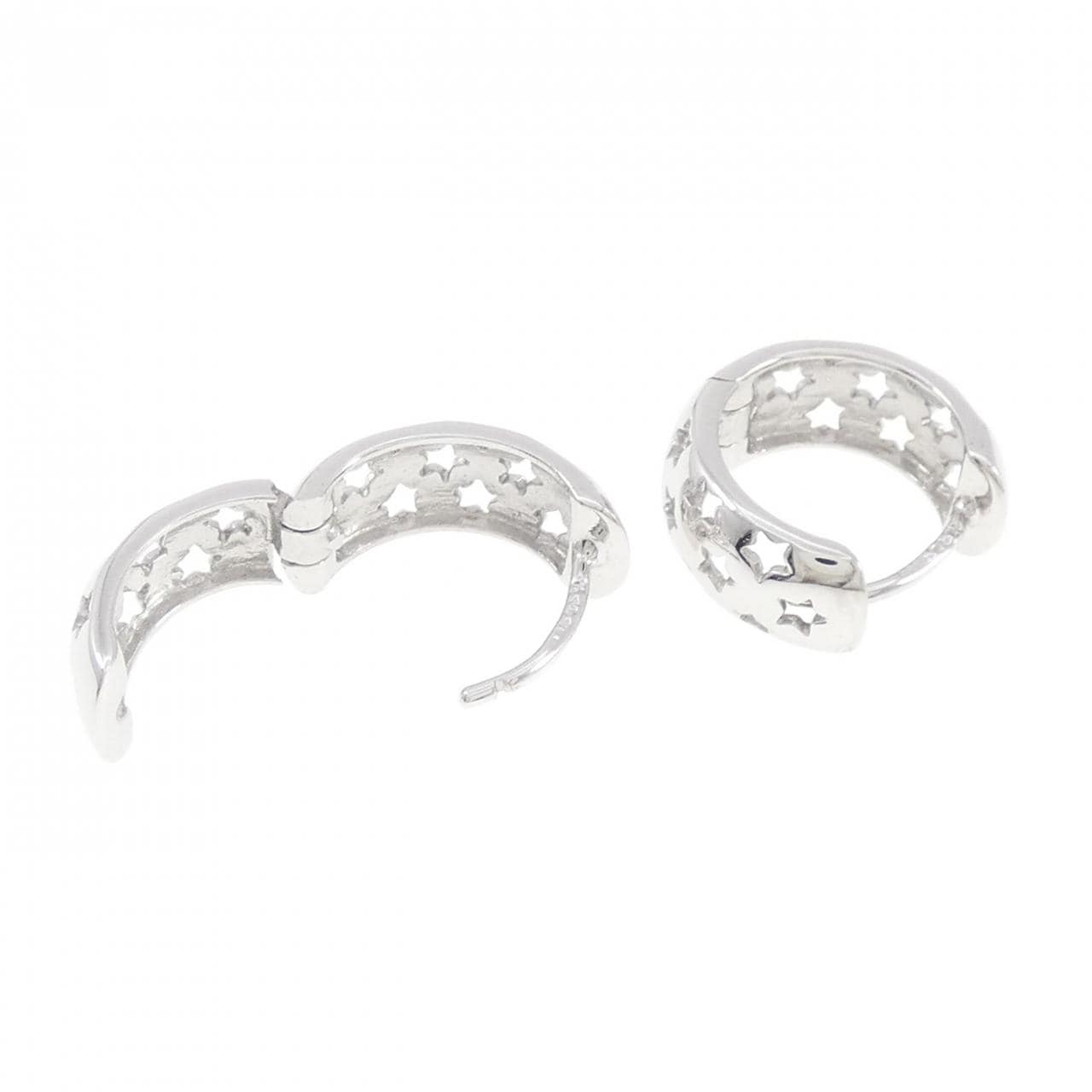 K14WG star earrings