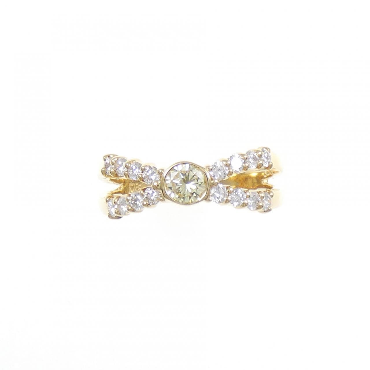 K18YG ダイヤモンド リング 0.234CT