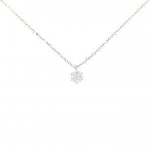 PT900/PT850 ソリティア ダイヤモンド ネックレス 0.261CT