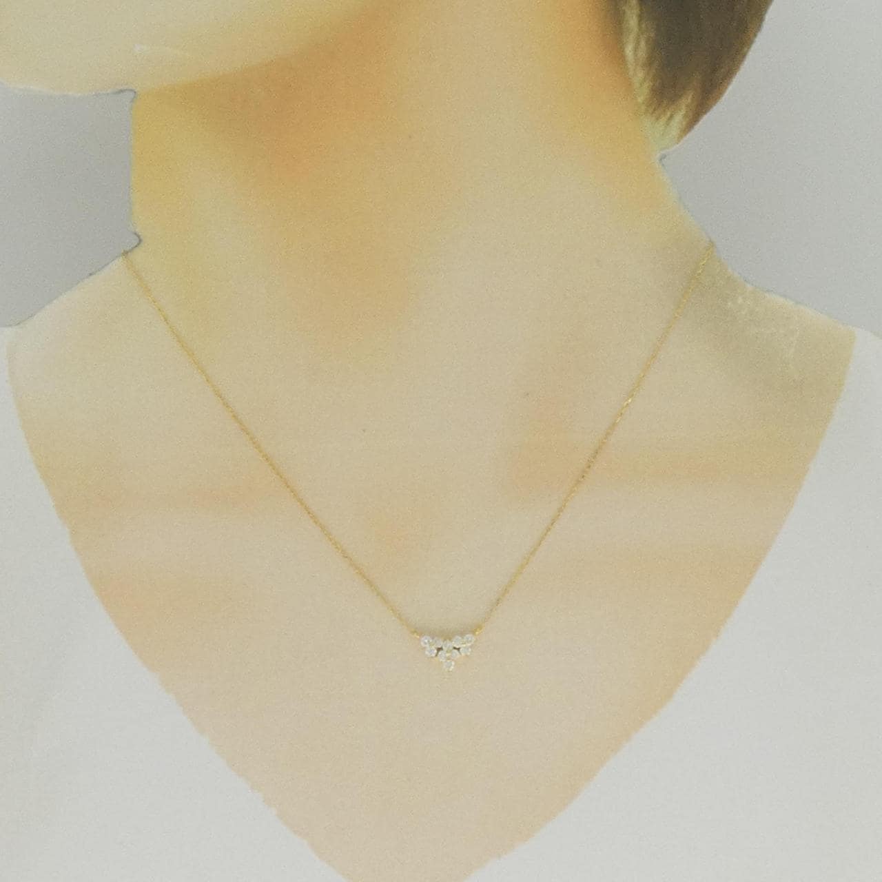 K18YG ダイヤモンド ネックレス 0.30CT