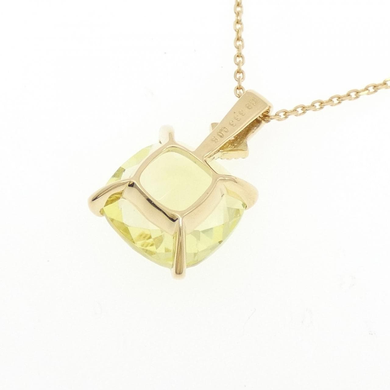 K18YG クオーツ ネックレス 3.33CT