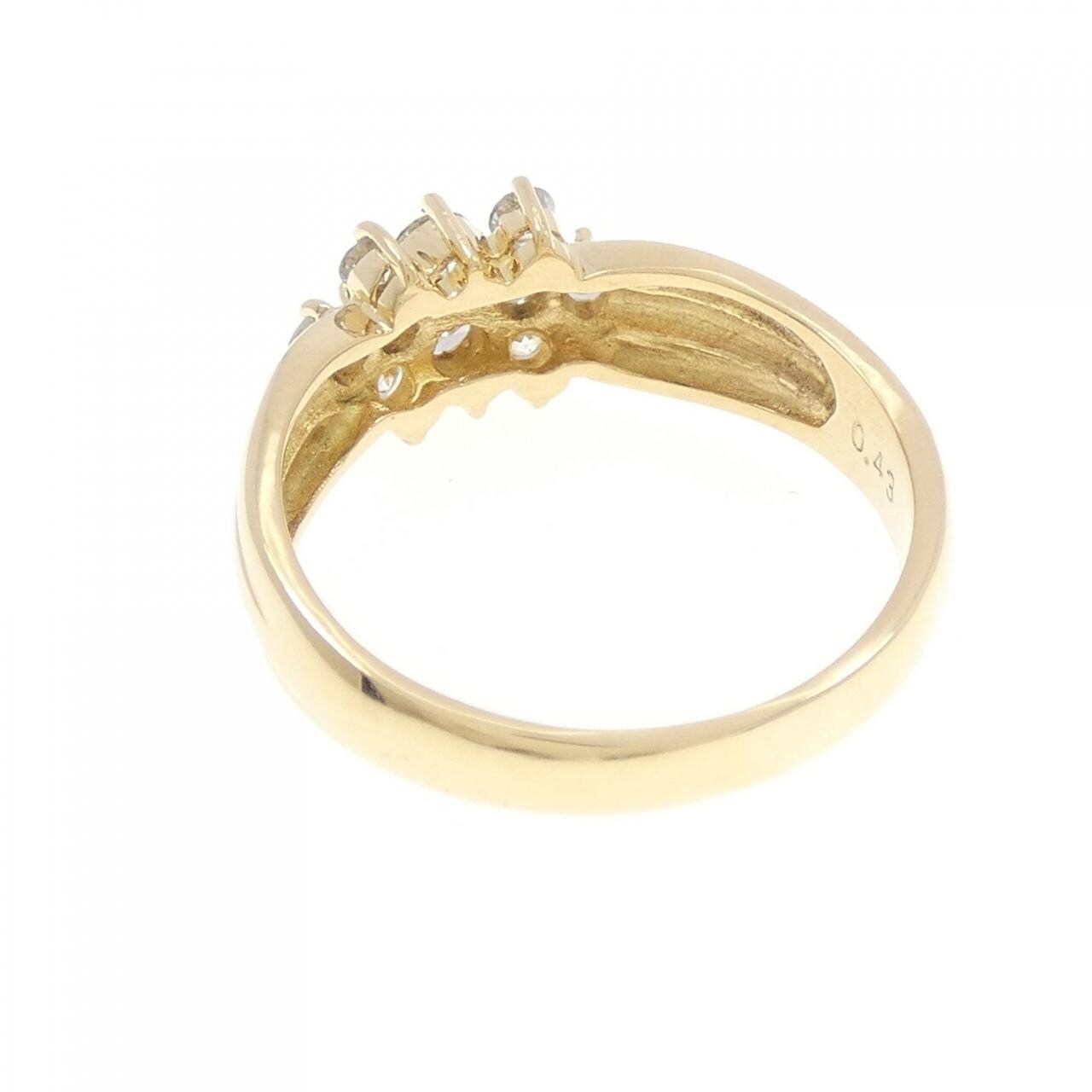 K18YG ダイヤモンド リング 0.43CT